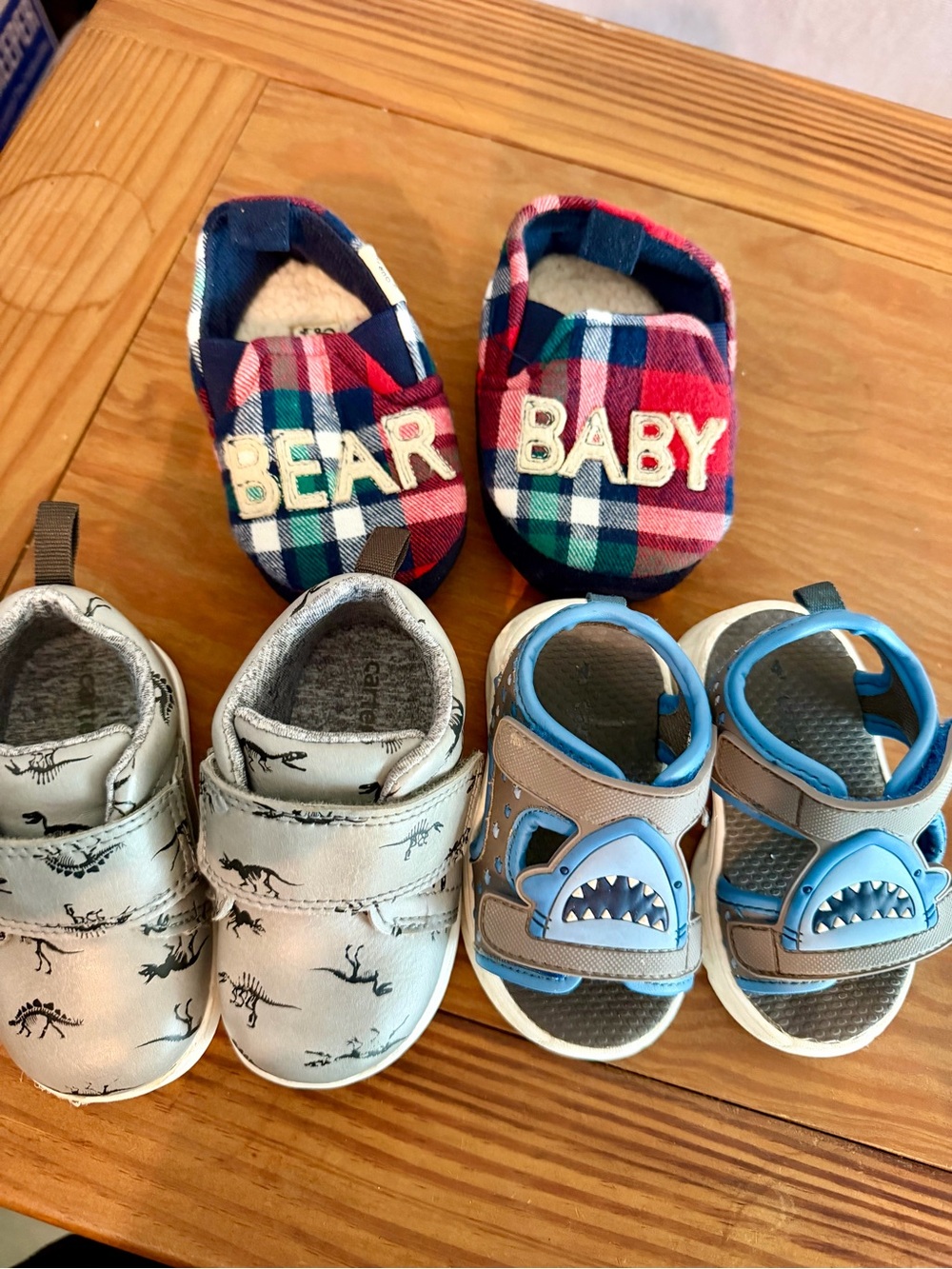 Early Walker Size 4 Footwear Set - 3 Pairs - Toddler Boy